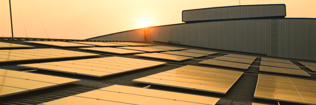 zonnepanelen op fabriek