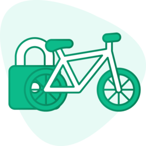 Fiets met slot
