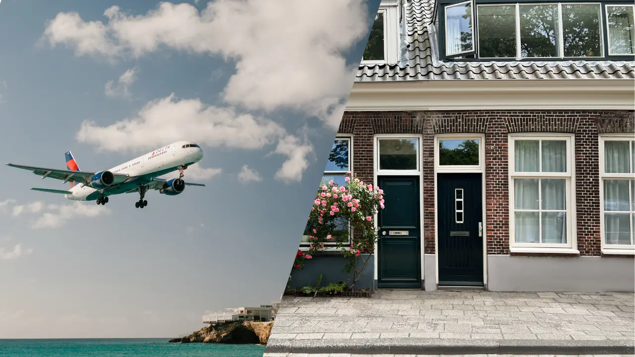 Woning nederland vs vliegtuig op vakantie; woninginbraak