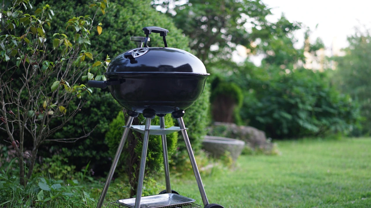 Barbecue in tuin
