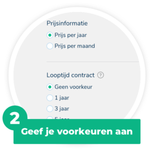 goedkoopste energieleverancier stap 2: Kies de looptijd