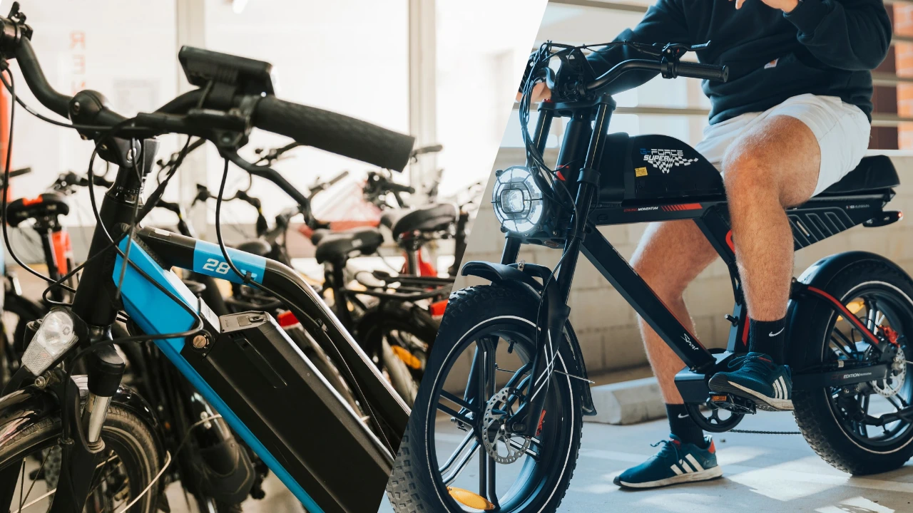 Elektrische fatbike en standaard e-bike