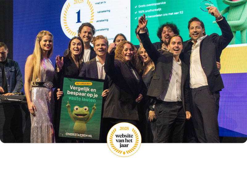 Beste Website van het Jaar Award 2025 Overstappen.nl