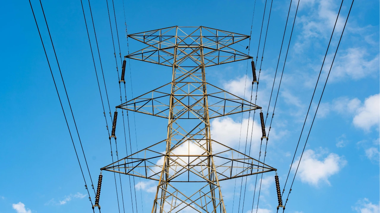 Stroomnet elektriciteitsmast