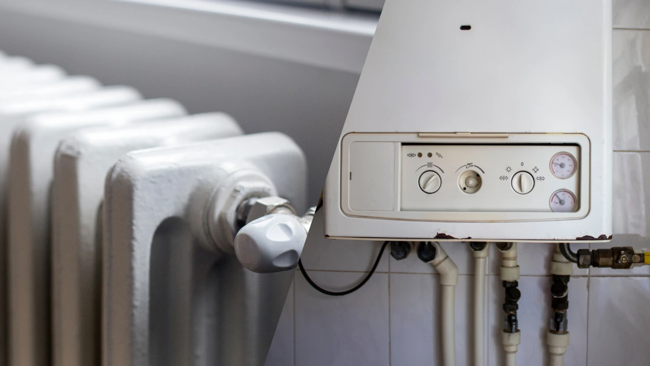 Verwarming radiator en cv-ketel