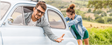 Man in auto