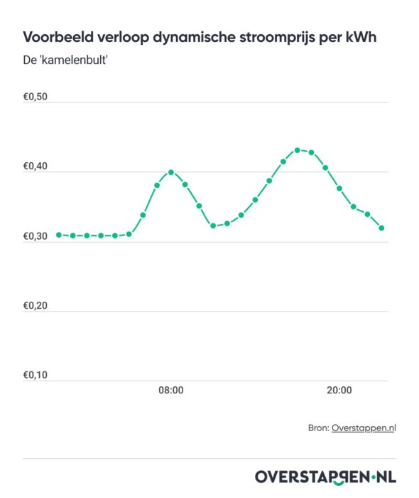 voorbeeld verloop stroomprijs dynamisch